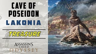 Cave of Poseidon Lakonia  Loot Treasure Location  ASSASSINS CREED ODYSSEY [upl. by Plate]