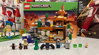 LEGO Minecraft 21263 the badlands mineshaft review [upl. by Wobniar]