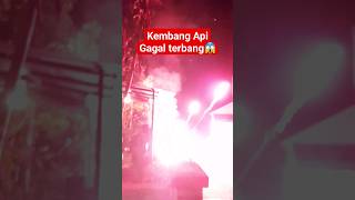 detik detik kembang api gagal terbang kembang api tahun baru 2024 kembangapi tahunbaru2024 [upl. by Benoite]