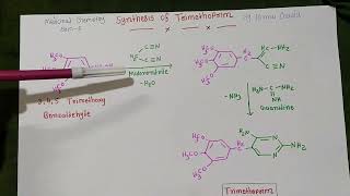 Synthesis of Trimethoprim ll Medicinal Chemistry ll sem 6 [upl. by Adi971]