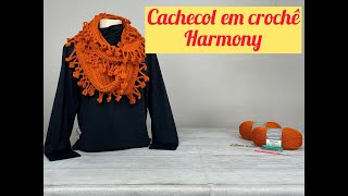 Cachecol em crochê Harmony [upl. by Ianej]