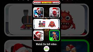 🔊 Guess the MONSTERS Voice by Emoji 🎄Christmas Version  Jingle Bells Song [upl. by Steen]