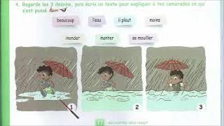 Livre de français 5 ap 2 g pages 77 et 78 gouttes gouttelettes de pluie [upl. by Blanchard]