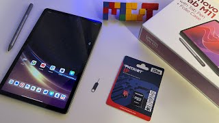 Use insert amp format a microSD card in Lenovo Tab M11 [upl. by Aizirtap44]