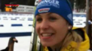 Biathlon Interview mit Magdalena Neuner 19012012 [upl. by Ziza]