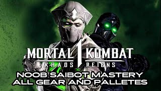 Mortal Kombat 1  Noob Saibot MASTERY ALL GEAR AND PALLETTES [upl. by Raney768]