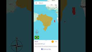 Portugal and Brazil size comparison  country size comparison [upl. by Latoyia99]