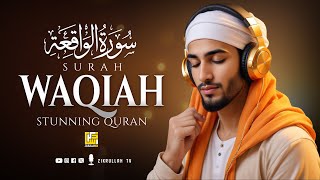 Surah Al Waqiah سورة الواقعة  This MARVELOUS Voice will TOUCH Your HEART إن شاء الله  Zikrullah TV [upl. by Tletski]