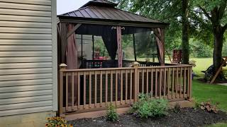 Kozyard Gazebo and deck review [upl. by Yttik398]