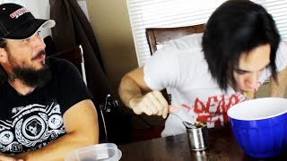 TIN CAN FOOD CHALLENGE  ITS DISGUSTING W My Dad [upl. by Ellord]