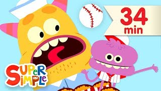 Take Me Out To The Ball Game   More Kids Songs  Super Simple Songs [upl. by Bobbie]