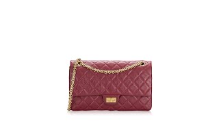 Chanel Aged Calfskin Quilted 2 55 Reissue 226 Double Flap Bag Red [upl. by Marya]