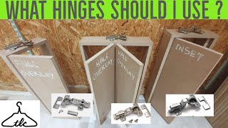 The Main Cabinet Hinge Types Explained  Concealed  Euro  Kitchen Hinges  Vid72 [upl. by Kampmann959]