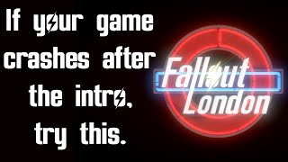 Fallout London TrainTitle DropLoading Crash Fix [upl. by Baptiste123]