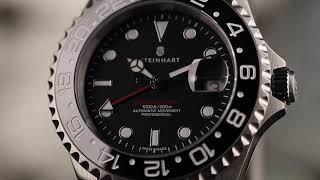 Ocean One GMT BLACK Ceramic  Steinhart Watches [upl. by Appolonia]