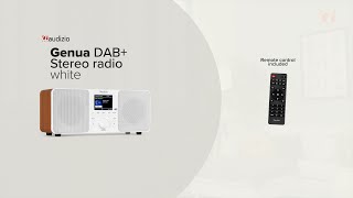 Audizio Genua DAB Stereo Radio White [upl. by Afital]