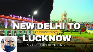 vlog2  New Delhi to Lucknow by ac sf express in 3E class  Amaan Idreesi [upl. by Leavelle]