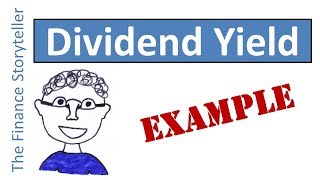 Dividend yield calculation example [upl. by Yortal]