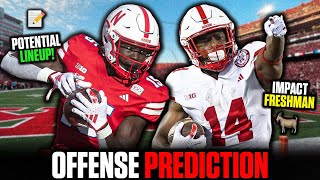 PREDICTING NEBRASKAS OFFENSIVE DEPTH CHART VS UTEP amp RECRUITING SURGE [upl. by Eslehc]