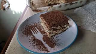 تيرامسو بدون مسكربون وبدون جبن Tiramisu sans fromage et sans mascarpone [upl. by Artinahs858]