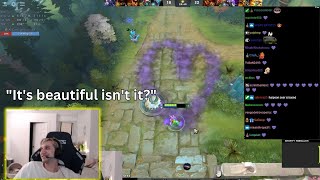 quotI will draw DOVE a Heartquot  Arteezy wholesome moment with Dove on stream 💜 [upl. by Hamon]