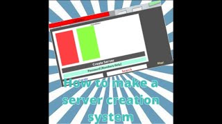 How to make a server creation system  Roblox studio [upl. by Arin351]