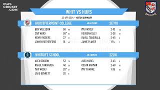 ECB Friendly  Whitgift School v Hurstpierpoint College [upl. by Mixie]