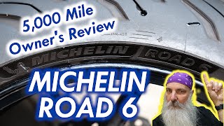 Michelin Road 6 tyres 5000 Miles Owners Review  Sport Touring Performance  Kawasaki Z1000SX [upl. by Notsgnal449]