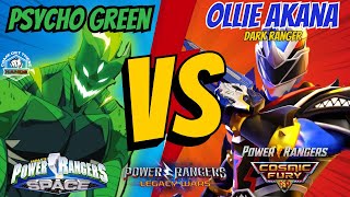 Psycho Green Ranger Vs Ollie Akana  Power Rangers Legacy Wars [upl. by Sukey843]