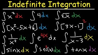 Indefinite Integral  Basic Integration Rules Problems Formulas Trig Functions Calculus [upl. by Lacey]