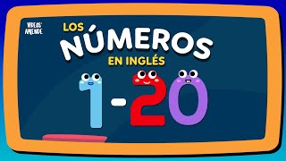 Números en inglés del 1 al 20  Videos Aprende [upl. by Amada]