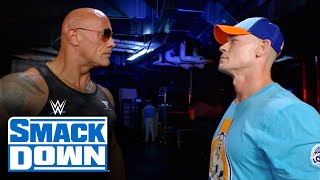 The Rock comes facetoface with John Cena SmackDown highlights Sept 15 2023 [upl. by Deroo]