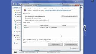 Desfragmentar un disco duro en Windows 7 [upl. by Odlo]