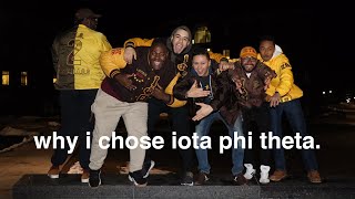 WHY I CHOSE IOTA PHI THETA FRATERNITY [upl. by Lawlor]