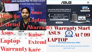 Asus Laptop ki Warranty kaise badhaye Redeem the Offer Within 15day From the date of purchase asus [upl. by Bitthia671]