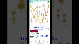 Amazon jewellery haulunder400rs affordable jewelleryset amzonfinds onlineshopping viralshort [upl. by Eiffub]