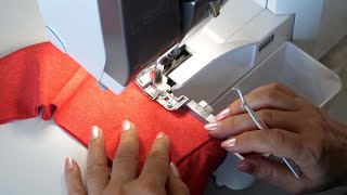 Tutorial how to secure overlock cover and chain stitches using the BERNINA Overlocker CS Lock Tool [upl. by Virnelli741]