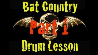 Bat Country Avenged Sevenfold Drum Lesson Part 1  Beyond the Beat [upl. by Ihtak]