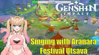 Singing with Aranara in Festival Utsava Milameowz  Genshin Impact [upl. by Magel]