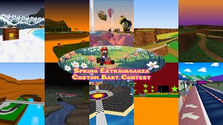 Spring Extravaganza 10 New Custom Mario Kart 64 Levels [upl. by Kirtap182]