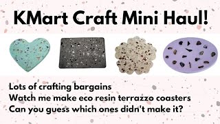 62 KMart Craft Haul Terrazzo Eco Resin Attempt  Major Crafting Fail [upl. by Ahsenra619]