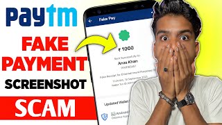 Fake Payment Screenshot Scam 2023  Paytm Payment Fake Screenshot Scam  Online Pay Fake Screenshot [upl. by Ahsinot]