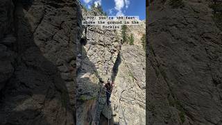 Tightrope walking in the rockymountains  Cloud Ladder viaferrata in estespark colorado [upl. by Ilonka590]