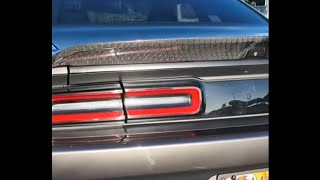 Hellcat Challenger Custom Vinyl Carbon Fiber Spoiler [upl. by Geralda]