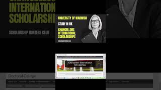 Chancellors International Scholarships  University of Warwick  Apply Now  Study in UK [upl. by Claretta983]