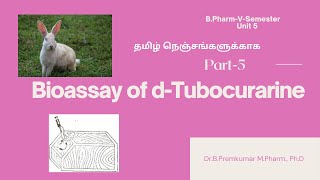 Bioassay of TubocurarineBioassayPart5Tamil [upl. by Thirza]