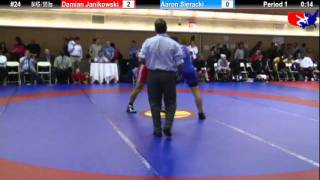 NYAC 84 KG  185 lbs Damian Janikowski vs Aaron Sieracki [upl. by Mcmaster]