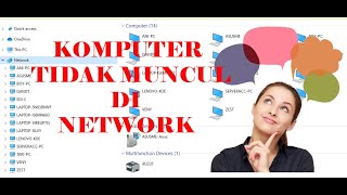 Cara mengatasi Komputer lain tidak muncul  kelihatan di network dalam satu jaringan lokal [upl. by Anoj]