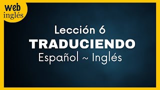 ★6Traducir Español  Inglés  Cuando tener  to be [upl. by Farrington]