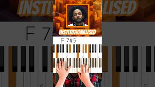 Kendrick Lamar Institutionalized Chords 🎹👌 KendrickLamarInstitutionalizedChords [upl. by Attenyt]